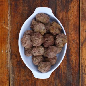 20 Cooked Meatballs (Dry)